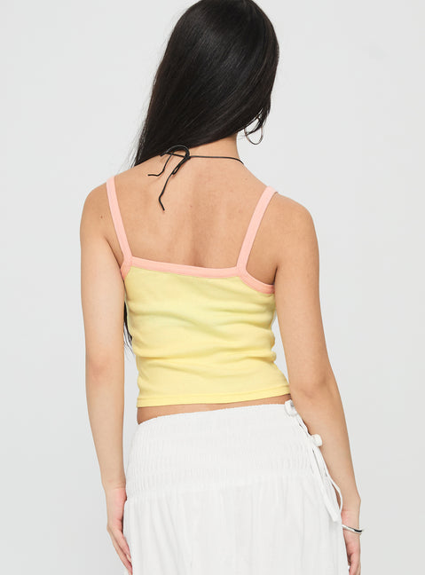 Gardens Of Summer Graphic Tank Yellow