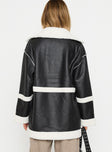 Lexie Faux Leather Jacket Black