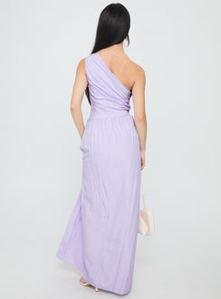 Allicia One Shoulder Maxi Dress Purple