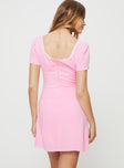 Princess Polly Square Neck  Jerri Mini Dress Pink