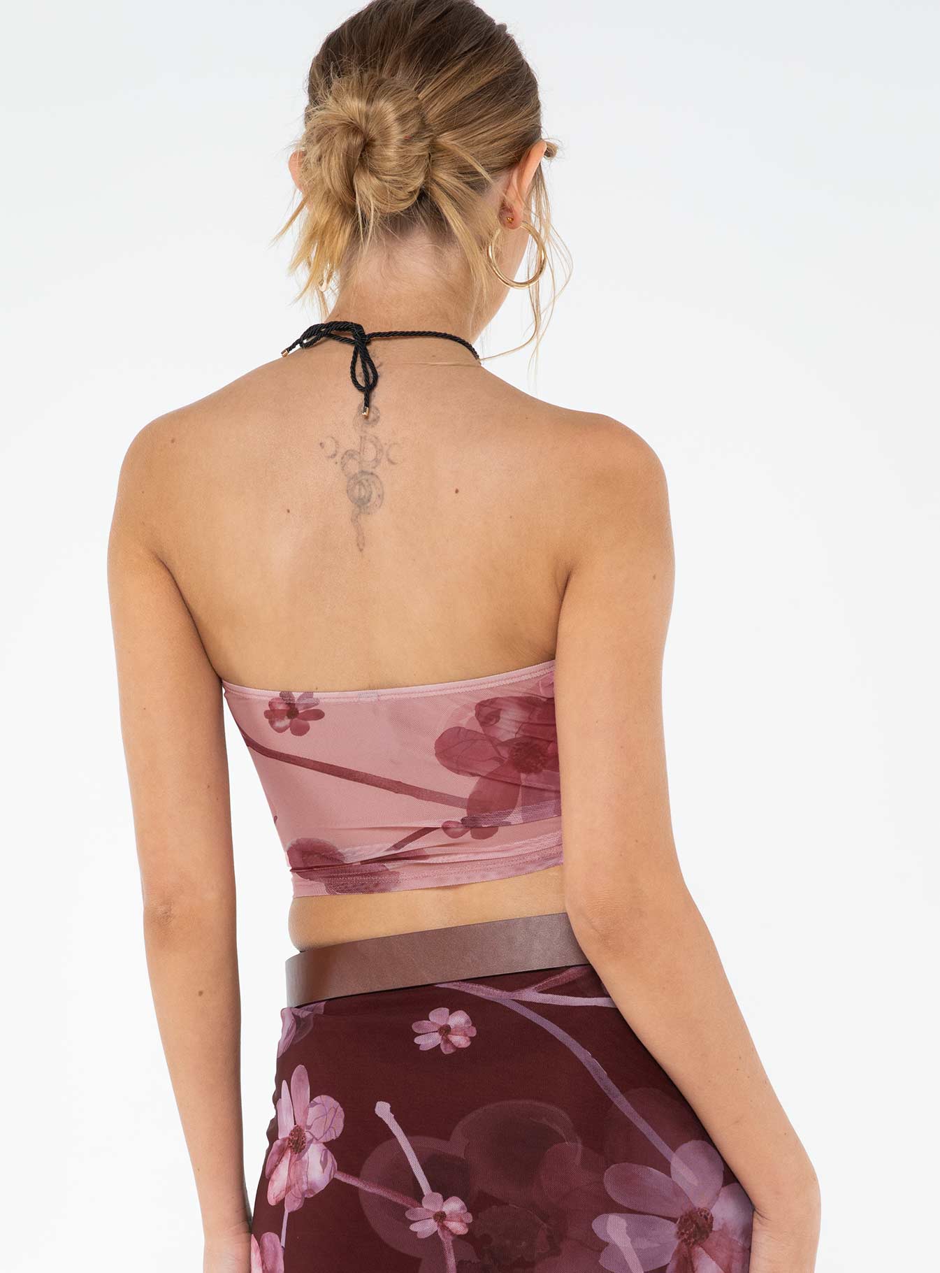 product Princess Polly Sleeveless Square Neck  Peggy Top Floral Blush