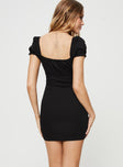 product Princess Polly Asymmetric Neckline  Natalina Mini Dress Black