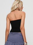 Rhomani Strapless Top Black