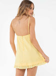 product Princess Polly Square Neck  Empress Of Love Mini Dress Yellow