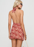 Neelia Mini Dress Red Floral Petite