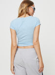 Top Slim fitting with cap sleeves Good stretch, unlined