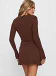 Dejonge Ring Mini Dress Brown