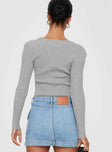 Morelli Long Sleeve Top Grey