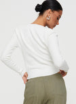 Verica Long Sleeve Top White