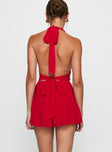 Got Me Started Romper Red