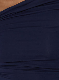 Beller Langarm-Minikleid Marineblau