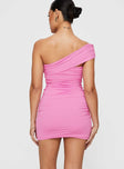 Princess Polly Asymmetric Neckline  Jexter Mini Dress Pink