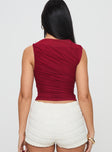 Hasso Top Burgundy