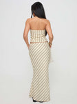 Mercer Linen Blend Maxi Skirt Cream