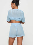 Beach Day Knit Set Light Blue