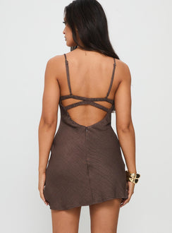 Makaia Balconette Mini Dress Brown