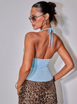 Averee Halter Top Blue