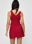 product Princess Polly Scoop Neck  Bareena Mini Dress Burgundy