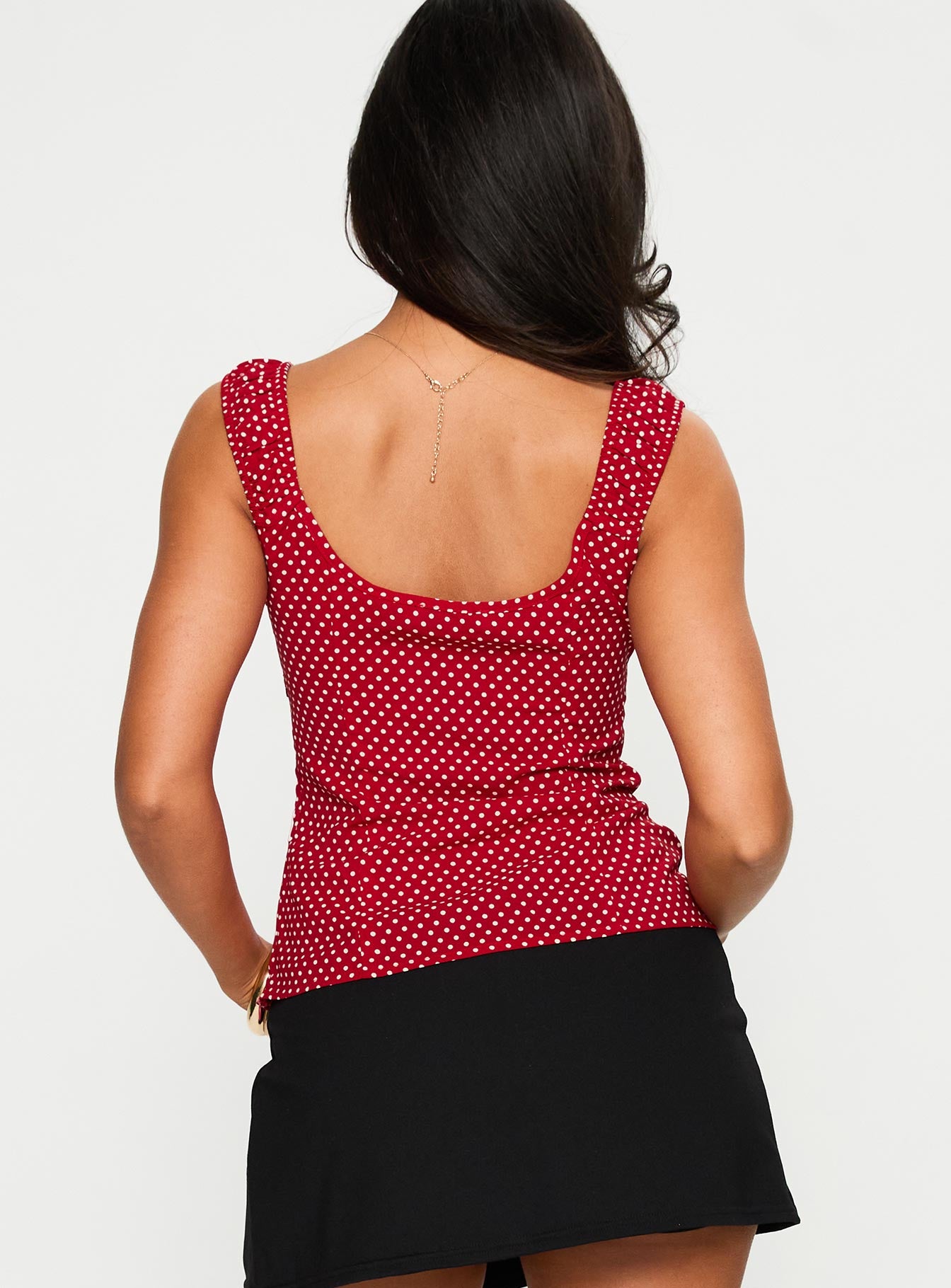 Garconne Top Red Polka