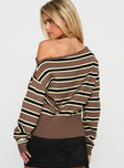 Jalira Jumper Brown Stripe