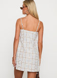 Belong Together Mini Dress Blue Check