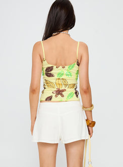 Maesie Tie Up Shorts White