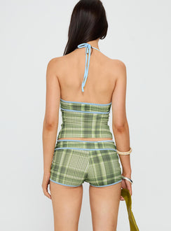 Leilanie Halter Micro Set Green Check