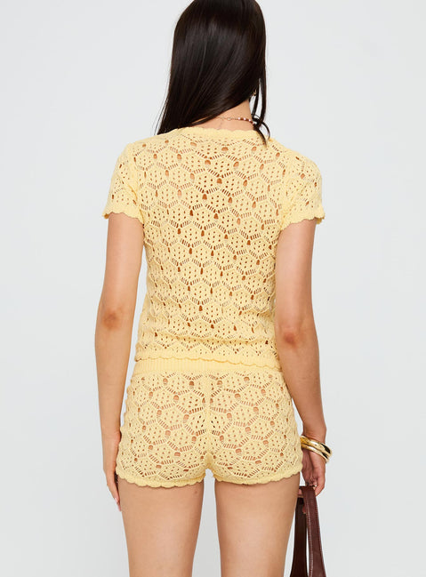 Sun Still Shines Crochet Set Yellow