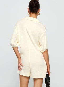 Power Move Romper Beige