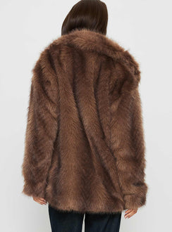 Super Trouper Faux Fur Jacket Multi