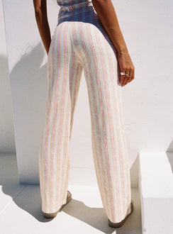 product Princess Polly Perfect Pant Pink Stripe High Waisted Pants High Waisted Pants 