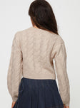 Thekla Sweater Beige Princess Polly  Cropped 