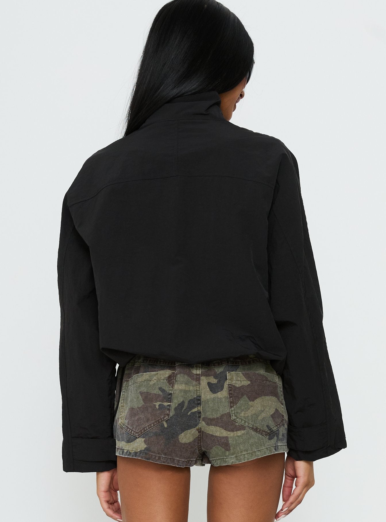 Shoreline Windbreaker Jacke Schwarz