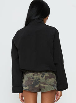 Shoreline Windbreaker Jacke Schwarz