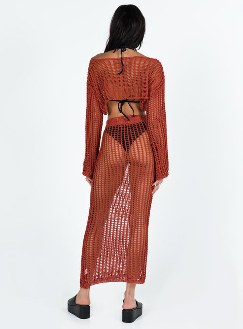 product Florence Maxi Skirt Sienna Red Princess Polly  Maxi 