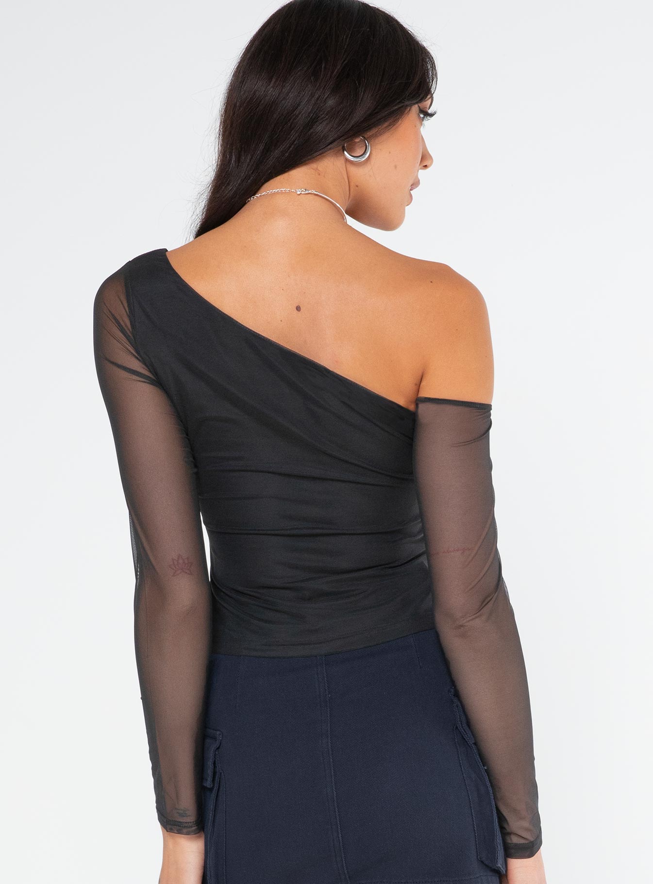 product Princess Polly Full Sleeves High Neck  Manesh Long Sleeve Top Black