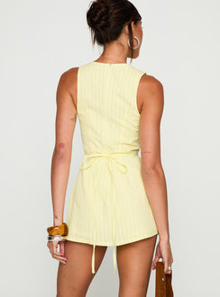 Yumiko Romper Yellow Petite