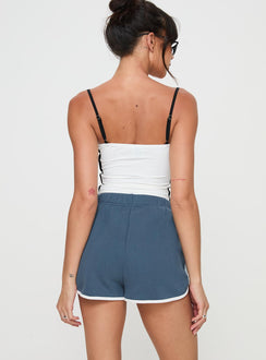 Olympian Shorts Navy Princess Polly High Waisted Shorts 