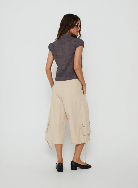 Relaxer 3/4 Cargo Trousers Beige