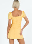 product Princess Polly Square Neck  Hastings Mini Dress Yellow