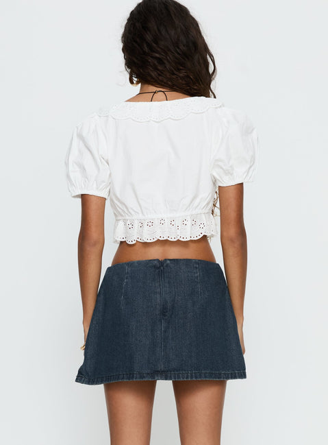 Gigi Denim Skort Dark Blue