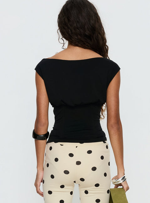 Unbothered Corset Top Black
