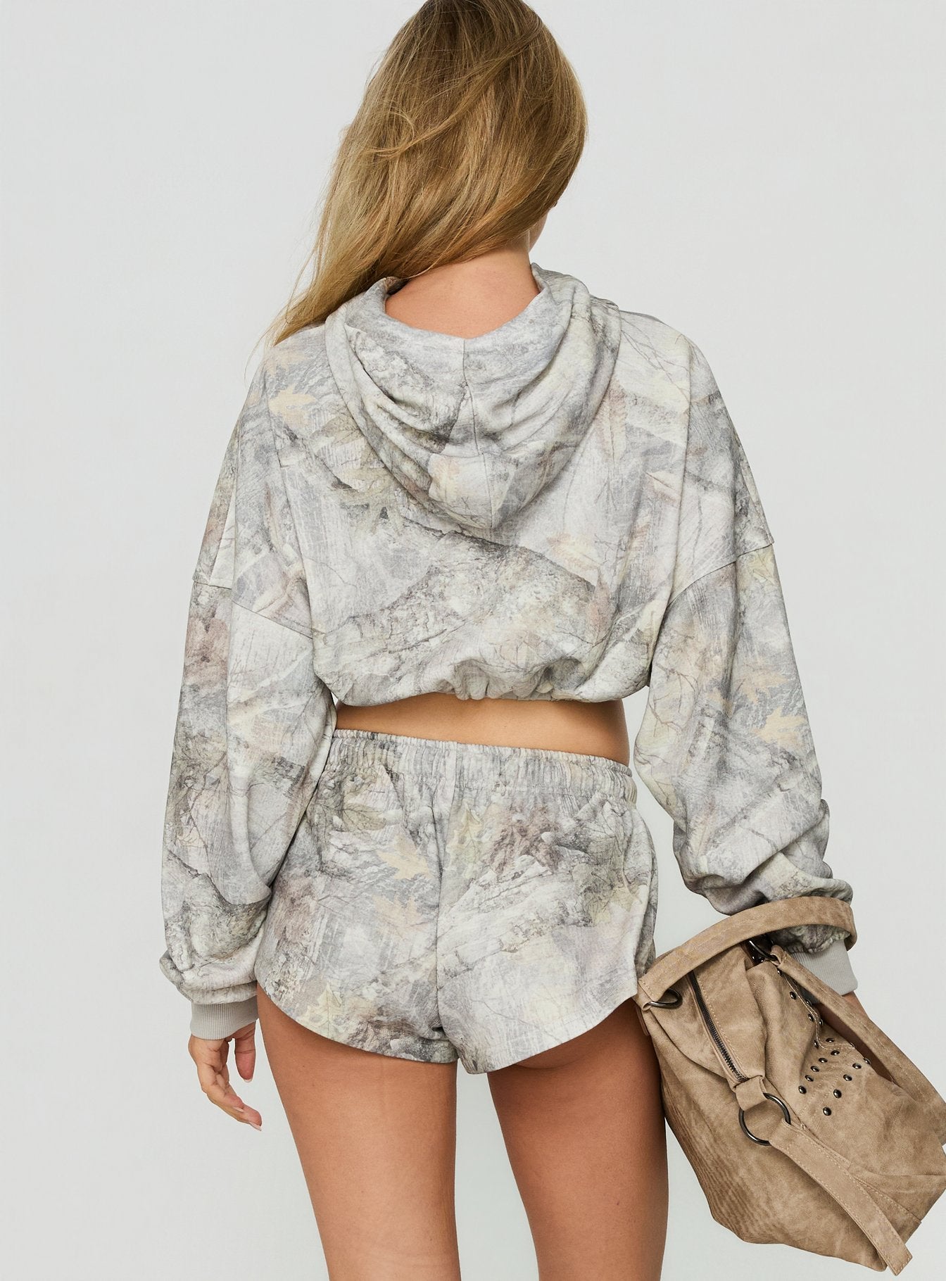Quinncy Low Rise Sweat Shorts Camo