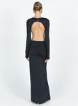 product Princess Polly Asymmetric Neckline  Heuston Backless Maxi Dress Black