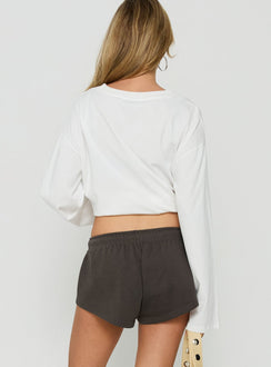 Quinncy Low Rise Sweat Shorts Iron Grey