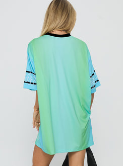 Turbo Champion Moto Jersey Top Blue / Green