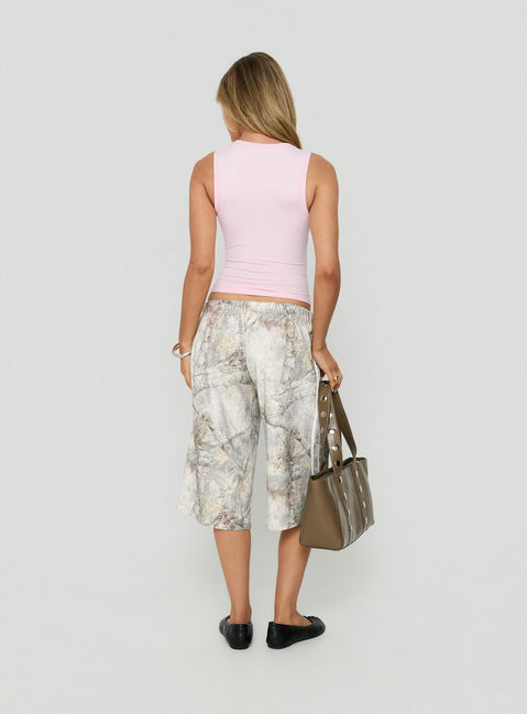 Sayllor Longline Sweat Shorts Camo