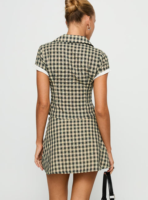 Rhom Set Brown Check