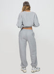 Dream Fleece Ankle Cuff Sweatpants Grey Marle