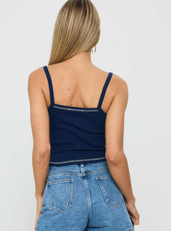 Posie Posse Graphic Tank Navy